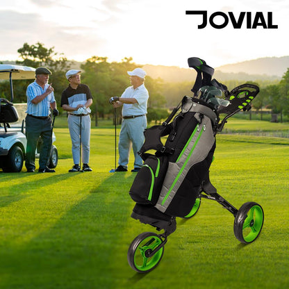 Foldable 3-Wheel Golf Cart - Lightweight Aluminum, Quick Brake, Easy Fold