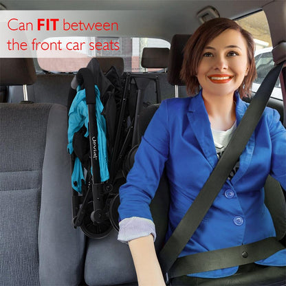 Portable Folding Baby Stroller, Lightweight Aluminum, Blue