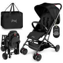 Lightweight Baby Stroller, Compact Fold, Reclining Seat, Aluminum Frame