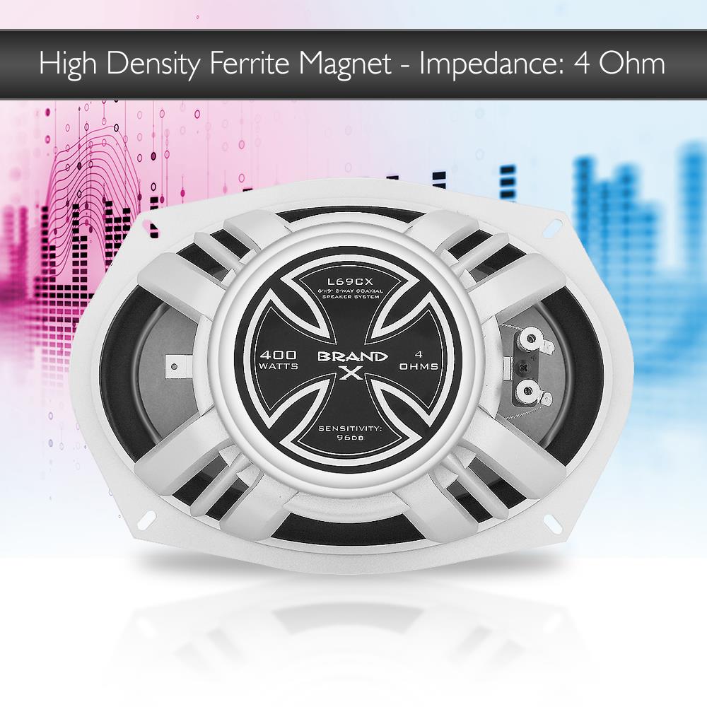product image number 2 for BrandX Pro Audio 6 X 9 In Component Speakers