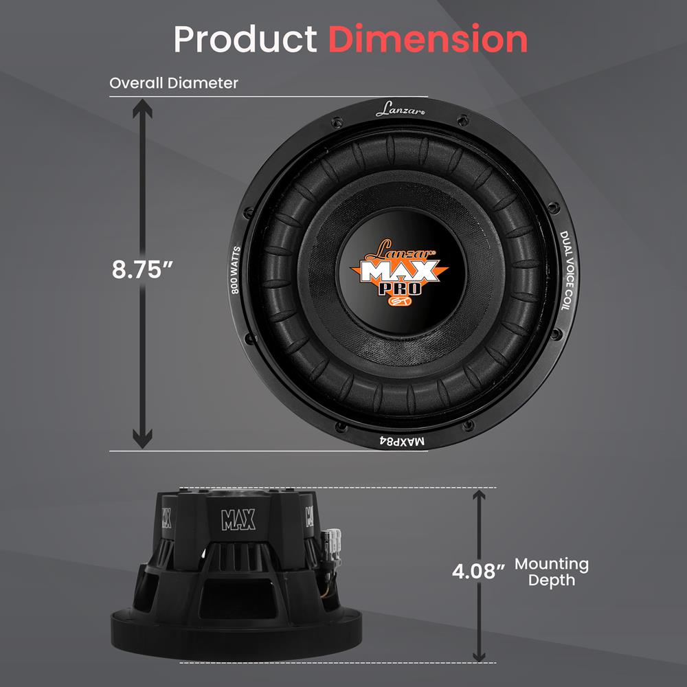 product image number 2 for Lanzar Lanzar 8" Max Woofer