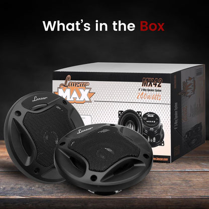 product image number 3 for Lanzar Lanzar Max 4" Coaxial