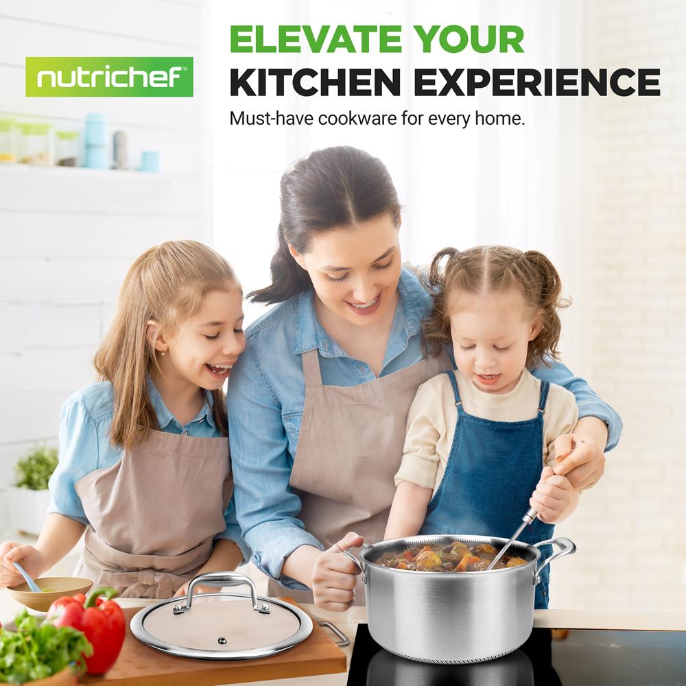 product image number 7 for NutriChef Stainless Steel Stew Pot With Lid