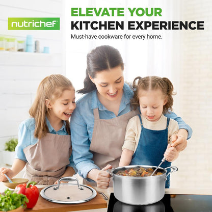 product image number 7 for NutriChef Stainless Steel Stew Pot With Lid