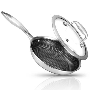 Stainless Steel Stir Fry Pan With Lid