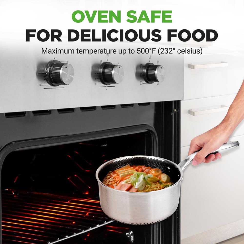 product image number 3 for NutriChef Stainless Steel Sauce Pot With Lid