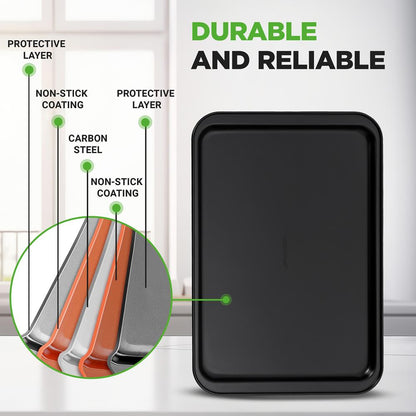 42-Piece Nonstick Bakeware Set - Perfect Baking Results - Carbon Steel