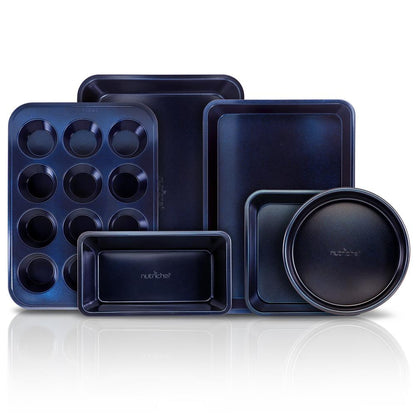 6-Piece Nonstick Bakeware Set - Easy Clean Carbon Steel, Dishwasher Safe