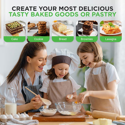 8-Piece Nonstick Bakeware Set - Space-Saving Stackable Design, Purple