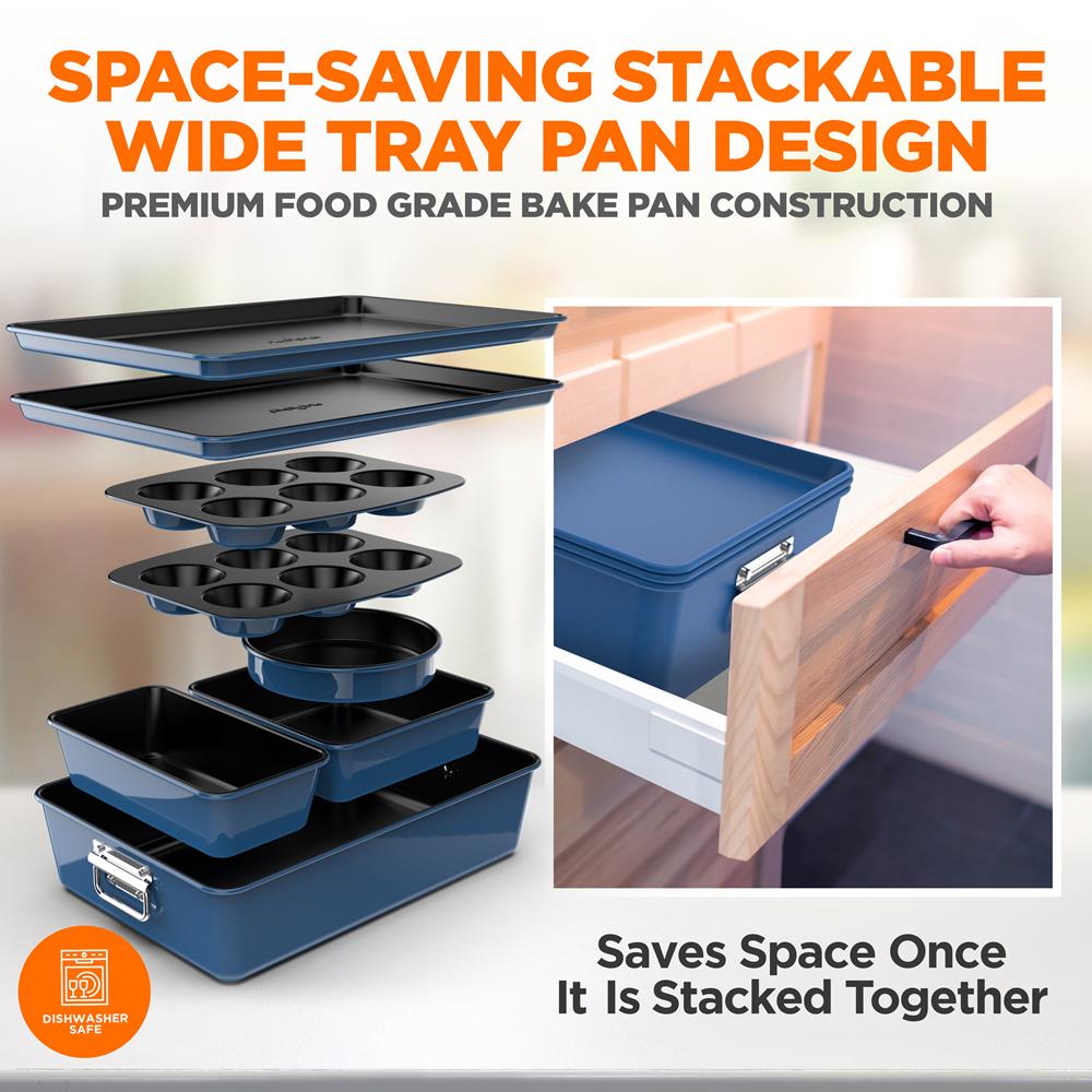 Pyle Nonstick Bakeware Set - Thumbnail 4