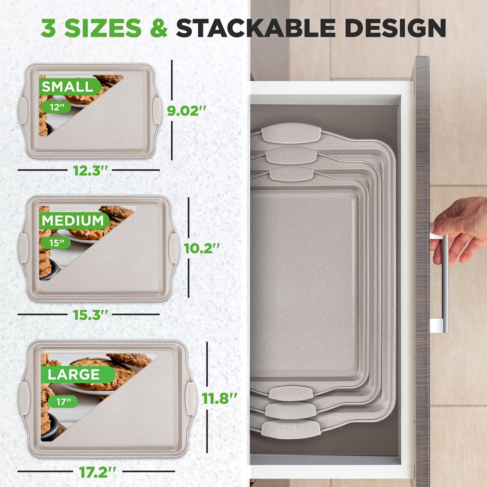 Pyle Nonstick Cookie Sheets - Thumbnail 2