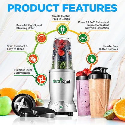 product image number 2 for NutriChef High-Speed Electric Pro Blender