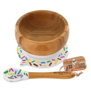 Silicone Bamboo Baby Bowl & Spoon