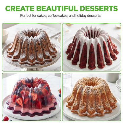 9" Nonstick Cake Pan - Uniform Baking, Die-Cast Aluminum, Dishwasher Safe