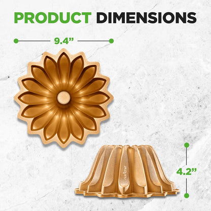 9" Nonstick Cake Pan - Uniform Baking, Die-Cast Aluminum, Dishwasher Safe