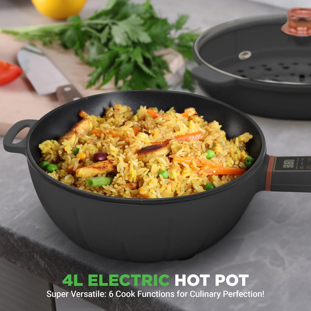 Pyle Electric Frying Pan & Steamer - Thumbnail 3