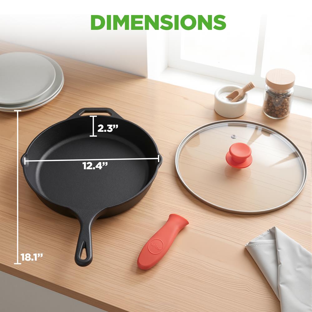 Pyle Cast Iron Skillet - Thumbnail 5
