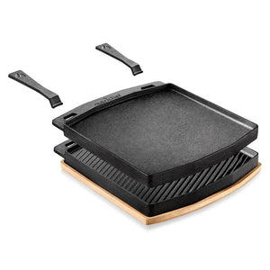 Cast Iron Flat Grill Plate Pan