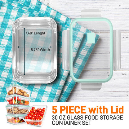 High Borosilicate Glass Food Container