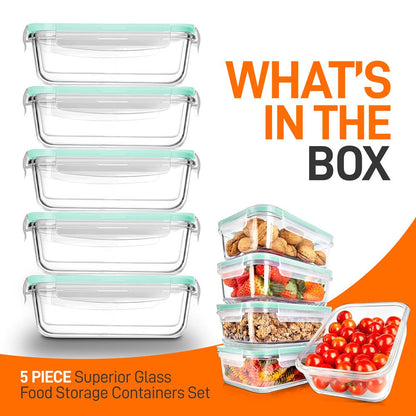 High Borosilicate Glass Food Container