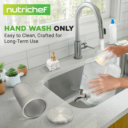 Cold Brew Coffee Maker 1-Gallon Leak-Proof Glass with Steel Spigot