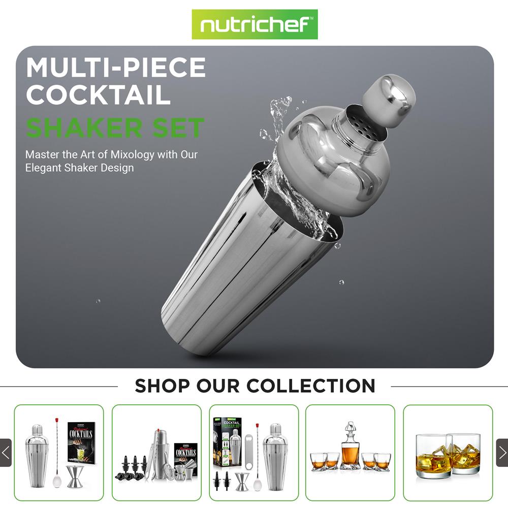 3-Piece Bartender Set, Professional Mixology, Stainless Steel