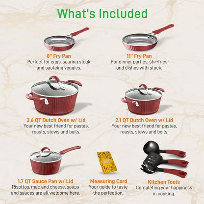 product image number 2 for NutriChef Home Kitchen Cookware Set