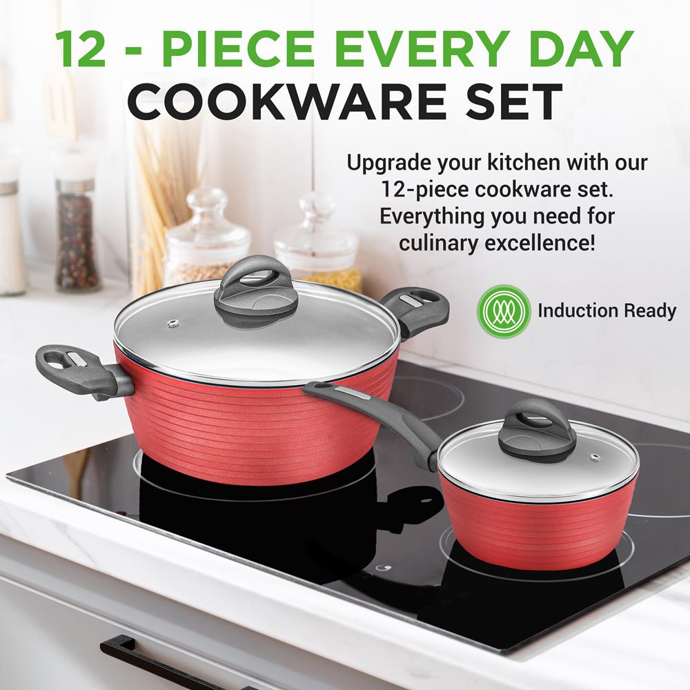 12-Piece Nonstick Cookware Set - Thumbnail 2