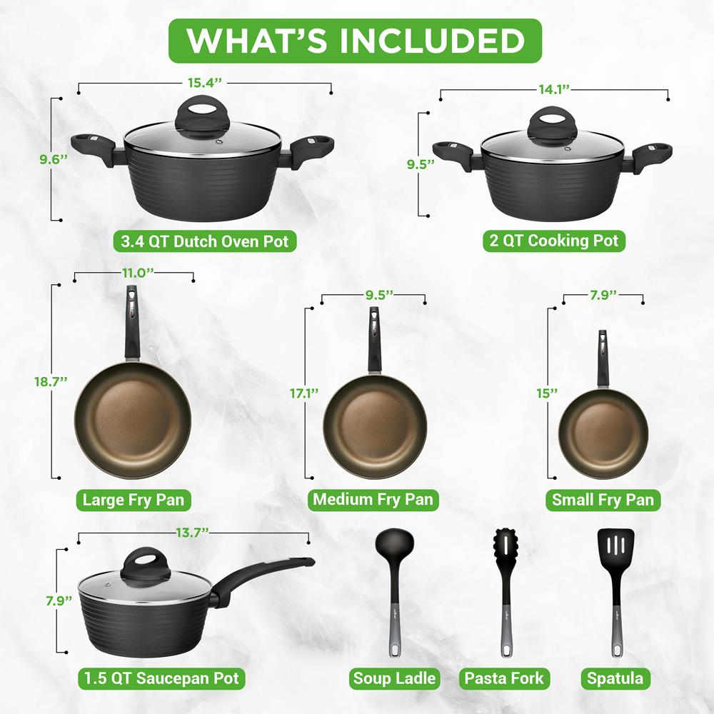Home Kitchen Cookware Set - Thumbnail 4