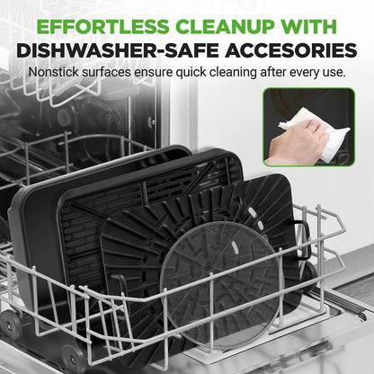 Indoor Smokeless Grill & Air Fryer, 7-in-1, Non-Stick, 6L Capacity