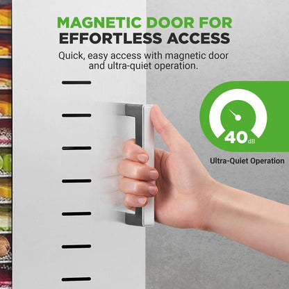 20-Shelf Food Dehydrator, Digital Timer, Stainless Steel, Easy Monitoring