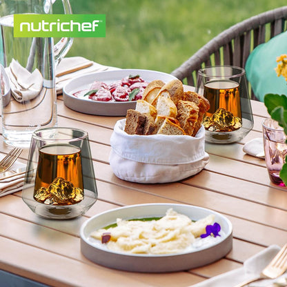 Double Wall Insulated Glasses - Sweat Free, Borosilicate, Clear, 8 oz, 2pcs