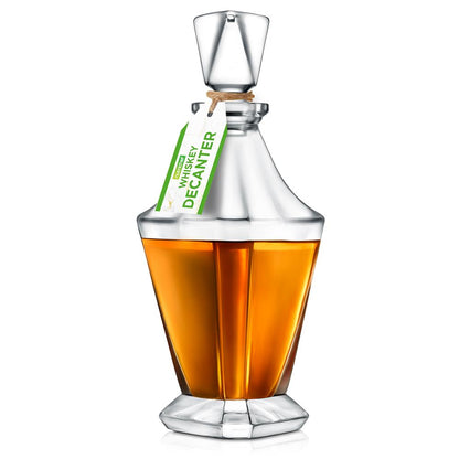 Whiskey Decanter Enhances Taste Crystal Glass 850ml