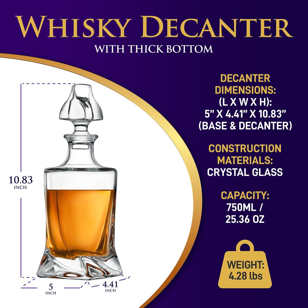 product image number 2 for NutriChef Whiskey Decanter