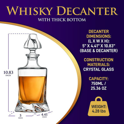 product image number 2 for NutriChef Whiskey Decanter