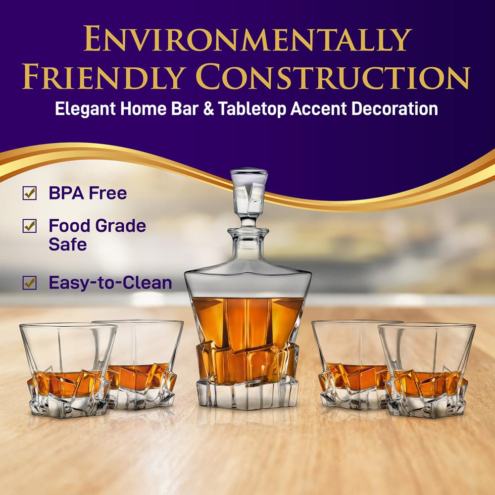 NutriChef Whiskey Decanter - Thumbnail 4
