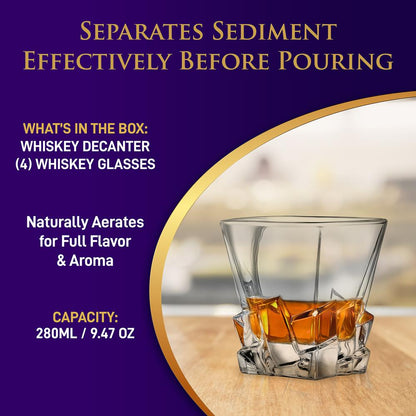 product image number 6 for NutriChef Whiskey Decanter Set