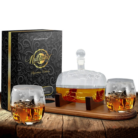 product image number 1 for NutriChef Whiskey & Wine Decanter Set
