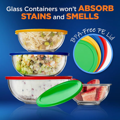 Superior Glass Mixing Bowls With Pe Lids