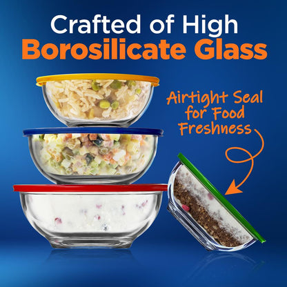 Superior Glass Mixing Bowls With Pe Lids