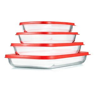 High Borosilicate Glass Bakeware Set