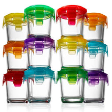 24-Piece Glass Food Storage Set, Airtight, Leak-Proof, Stackable, 4.48oz