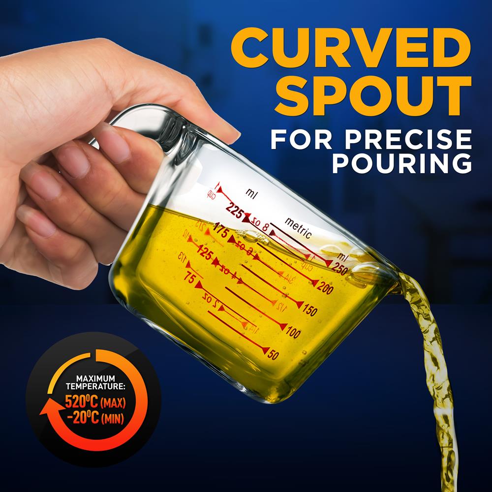 product image number 4 for NutriChef Premium Glass Measuring Cup