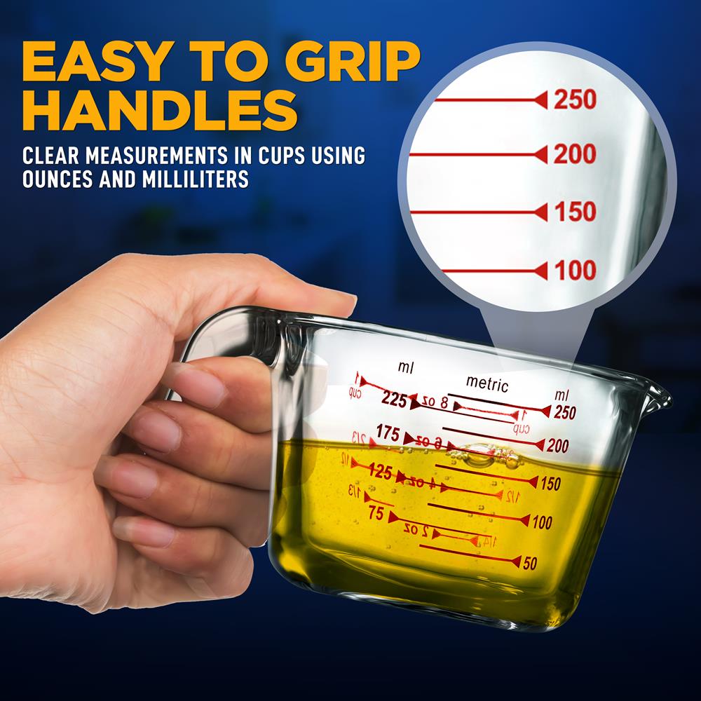 product image number 5 for NutriChef Premium Glass Measuring Cup