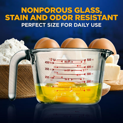 product image number 6 for NutriChef Premium Glass Measuring Cup