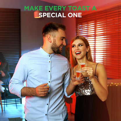 Shot Glasses 4-Pack, Thermal Shock Resistant, Thick Glass, Clear