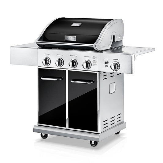 5-Burner Propane Gas Grill, 52,000 BTU, Stainless Steel, Easy Clean