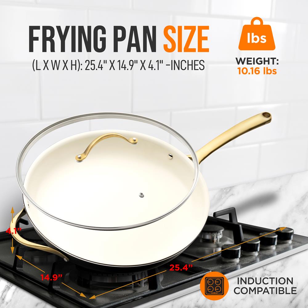 Non-Stick Fry Pan With Lid - Thumbnail 2