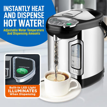 Electric Water Boiler 3L Instant Heat Stainless Steel