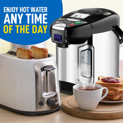 Digital Water Boiler 3L - Instant Heating, LCD Display, Stainless Steel